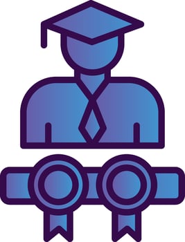 Diplomas Vector Icon Design