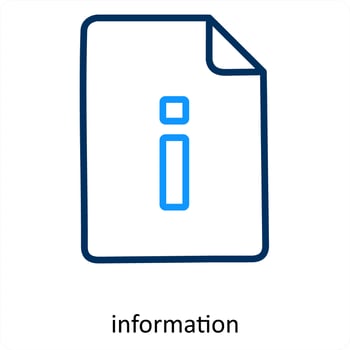 information and info icon concept vector