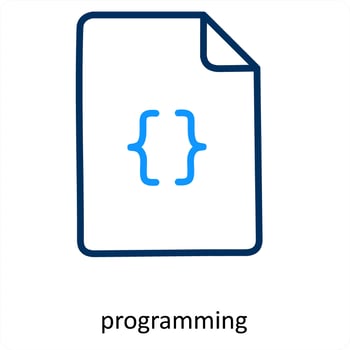 programming and coding icon concept vector
