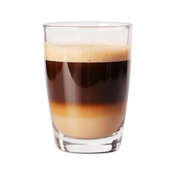 Glass of coffee isolated. Illustration png