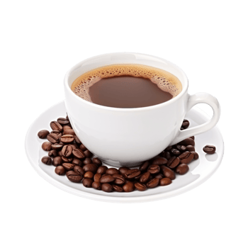 Cup of coffee isolated. Illustration png