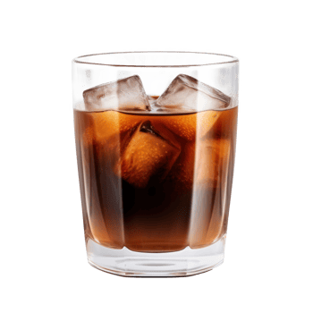 Glass of coffee isolated. Illustration png