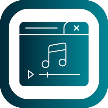 Music Player Vector Icon Design