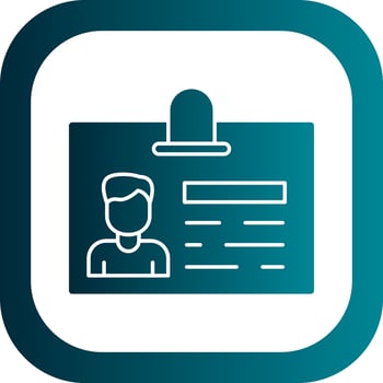 Id Card Vector Icon Design