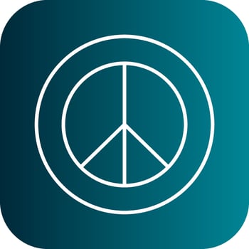 Peace Sign Vector Icon Design