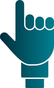 One Finger Vector Icon Design