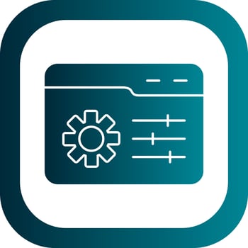 Web Management Vector Icon Design