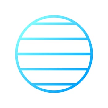 Latitude pixel perfect gradient linear vector icon. Spherical coordinate. Geographic globe. Planet surface. Thin line color symbol. Modern style pictogram. Vector isolated outline drawing