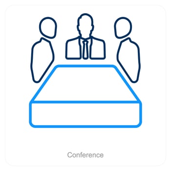 Conference and meeting icon concept vector