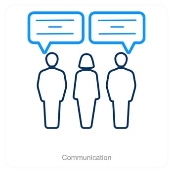 Communication and business icon concept vector