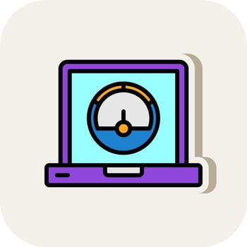 Speedometer Vector Icon Design