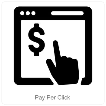 Pay Per Click icon concept vector