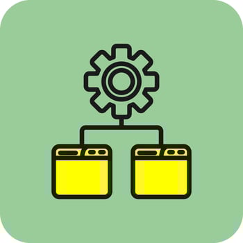 Batch Processing Vector Icon Design