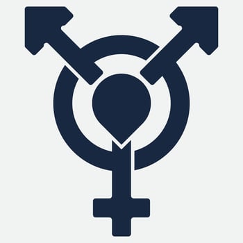 gender illustration logo. vector
