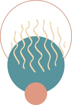 abstract art corner vector