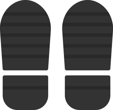 Footsteps Vector Icon Design