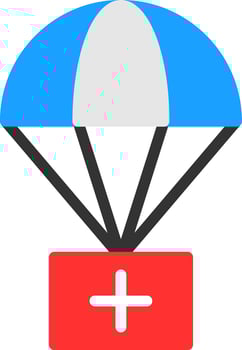 Airdrop Vector Icon Design