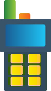 Walkie Talkie Vector Icon Design