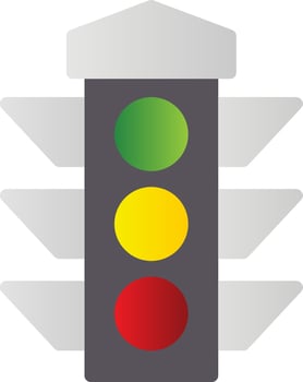 Traffic Lights Vector Icon Design