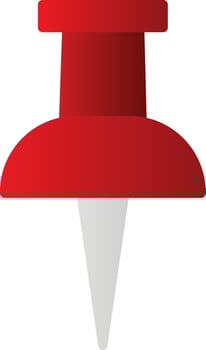 Push Pin Vector Icon Design