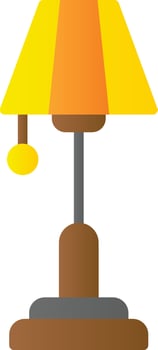 Floor Lamp Vector Icon Design