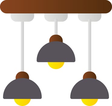 Ceiling Light Vector Icon Design