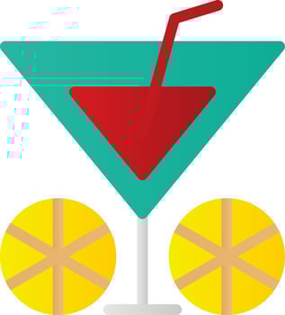 Cocktail Vector Icon Design