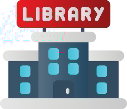 Library Vector Icon Design