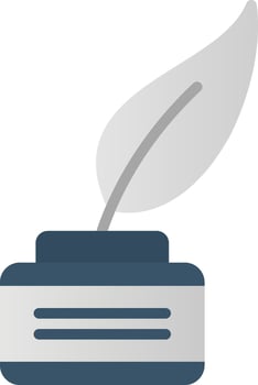Feather Pen Vector Icon Design