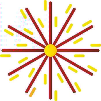 Fireworks Vector Icon Design