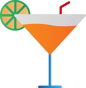 Cocktail Vector Icon Design
