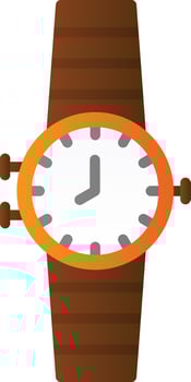 Wristwatch Vector Icon Design