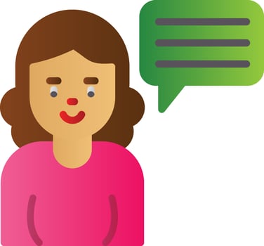 Speech Vector Icon Design