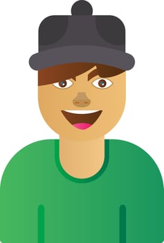 Teenager Vector Icon Design