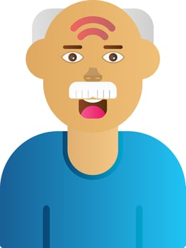 Elderly Vector Icon Design