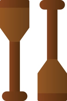 Oars Vector Icon Design