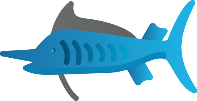 Marlin Vector Icon Design