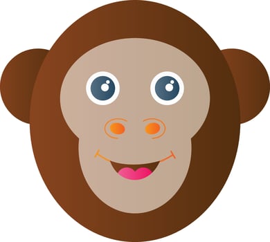 Monkey Vector Icon Design