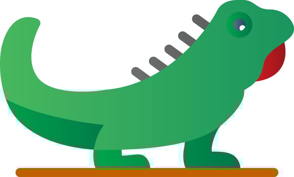 Iguana Vector Icon Design