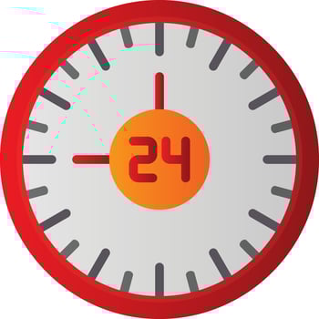 24h Vector Icon Design