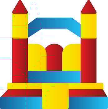 Bouncy Castle Vector Icon Design