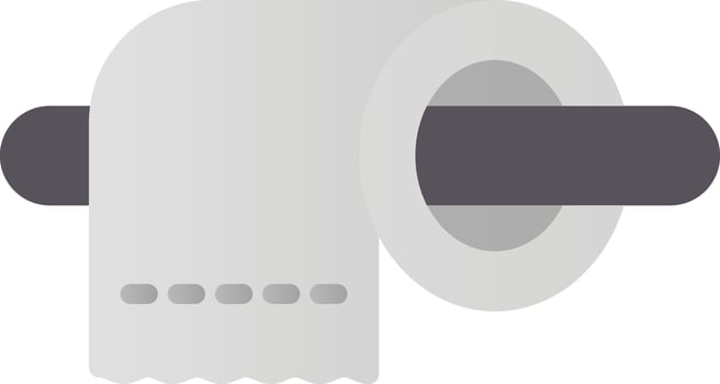 Toilet Paper Vector Icon Design
