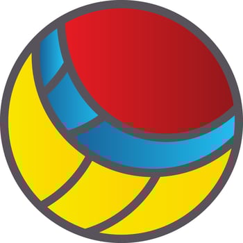 Volleyball Vector Icon Design
