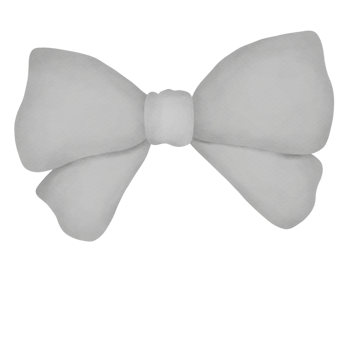 Watercolor bow ribbon png