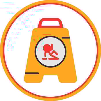 Wet Floor Vector Icon Design