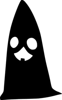 ghost monster cartoon vector
