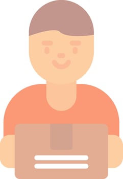 Deliveryman Vector Icon Design