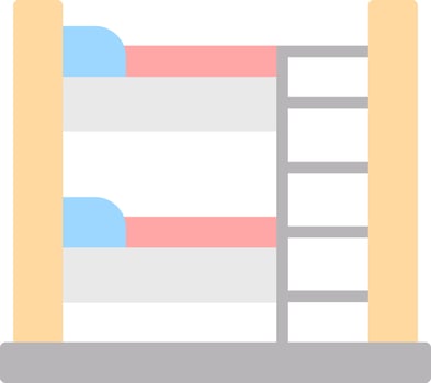Bunk Bed Vector Icon Design