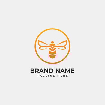 Bee logo, Bee Tech logo and icon vector