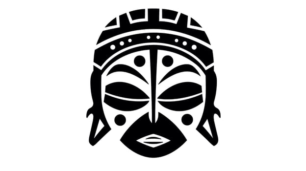 Awe-Inspiring African War Mask Unveiling the Powerful Traditions and Symbolism Behind This Ancient Artifact vector